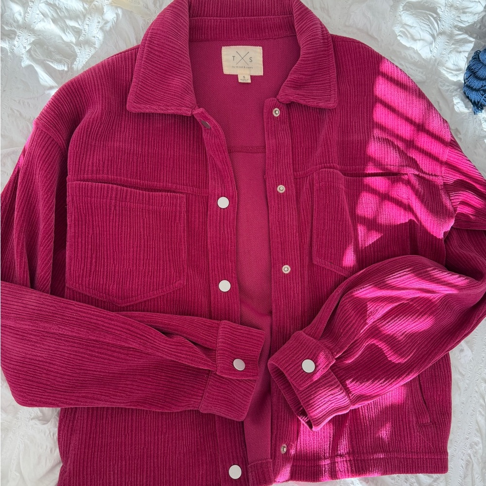 Thread & Supply Fuchsia Corduroy Jacket